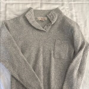 Norm Thompson Women's Gray Crewneck Sweater